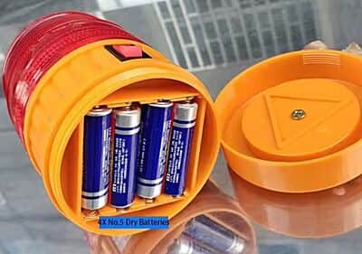 פנס אזהרה מהבהב מופעל סוללות LTD5088