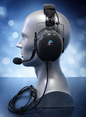 אוזניות נגש רעש+חיבור למכשירי קשר