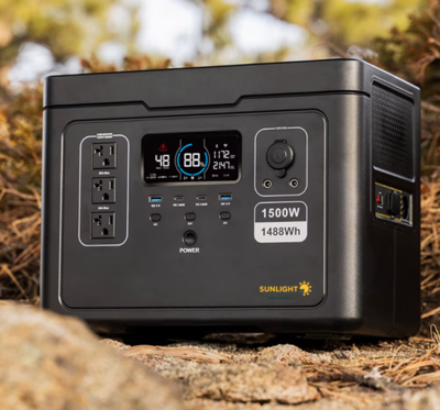 תחנת כוח ניידת 1500W 1488Wh עם סוללת LiFePO4