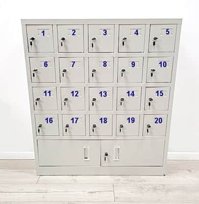 עמדת נעילה לסמארטפונים דגם מוסדי 20 תאים