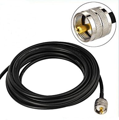 כבל מאריך לאנטנה VHF/UHF מסוכך 10 מטר