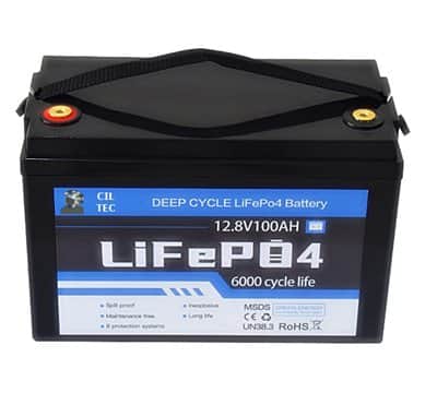 מצבר פריקה עמוקה ליתיום 100A LiFePO4 חכם