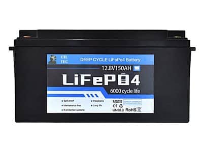 מצבר פריקה עמוקה ליתיום 150A LiFePO4 חכם