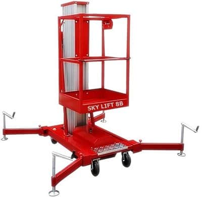 סל להרמת אדם נטען SKY-LIFT עד גובה עבודה 9.7 מטר