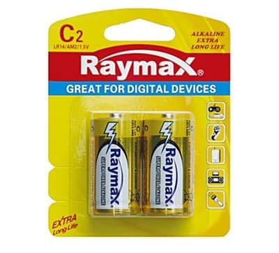 סוללות C אלקליין Extra Long Life Raymax זוג