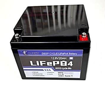 מצבר פריקה עמוקה ליתיום 20A LiFePO4 חכם
