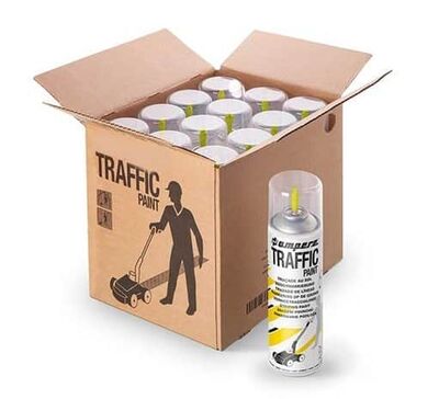 צבע לסימון כבישים צהוב 15 יחידות