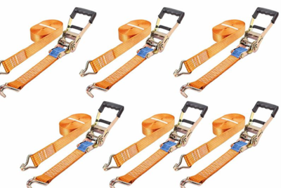 רצועות קשירה ראצ'ט 6 יחידות 2 טון 8 מטר