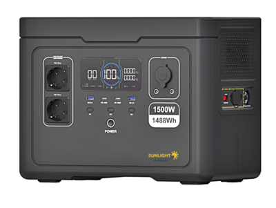 תחנת כוח ניידת 1500W 1488Wh עם סוללת LiFePO4