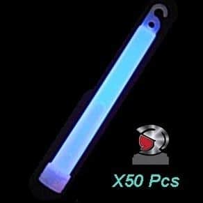 50 סטיקלייט מקל תאורה צבע כחול